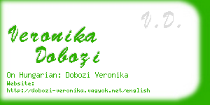 veronika dobozi business card